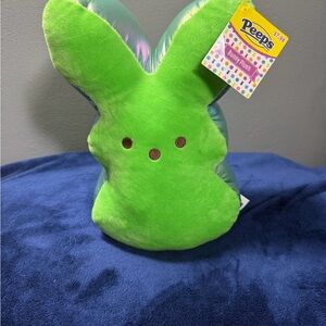 Peeps Green Bunny Plush Stuffed Animal